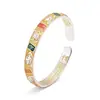 Pulseira Aberta Sólida Gato da Sorte Prata Pura 9999 Esmalte Banhado a Ouro Gato da Sorte Palavras Auspiciosas Pulseira de Prata Estilo Chinês Presente