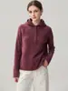 Sudadera con capucha de mezcla de hilo floral y cachemira, novedad otoño/invierno 2026 para mujer, corte holgado, adelgazante, moderna y elegante