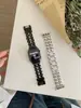 Pulseira Metálica de Duas Fileiras Love Adequada para Apple Applewatchs789 Geração Watch Iwatch65Se Moda