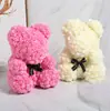 Urso de Rosa Flor Eterna Dia dos Namorados Qixi Flor de Simulação Presente Urso de Espuma Rosa Flor de Rosa de Alta Qualidade Presente de Aniversário