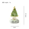 Árvore de Natal Decorativa de Cerâmica Escovada Feita à Mão 6,5cm Enfeite Giratório Natal Criativo Pequeno Presente Atacado do Fabricante