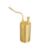Hookah Bai Fu de Latón Filtro de Agua de Doble Propósito Hookah de Latón Hookah Metálico de Cuatro Usos para Hombres para Fumar
