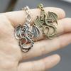 Temu Xiyin AliExpress Amazon Explosions Jewelry Chaveiro com Pingente de Dragão Simples