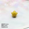 Accesorios de joyería diy estrella de cinco puntas concha cuentas de cerámica esmalte de flores cuentas sueltas bolsa de material tejido a mano venta al por mayor de cuentas