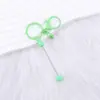 Nuevo Llavero de Cuentas DIY Llavero Metálico Colorido Colgante para Cubierta de Teléfono Móvil y Auriculares Lindo Llavero de Cuentas