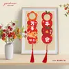 {Zhi Chi} Decoración Colgante de Puerta Pacífica y Alegre para Puerta, Gabinete, Entrada, Manija de Puerta, Adorno Colgante Pequeño Festivo y Lindo