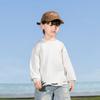 Vale do Vento 2025 Início da Primavera Nova Roupa Infantil Estilo Coreano Camiseta Distinta com Furos para Meninos Camiseta Básica de Algodão que Combina com Tudo