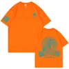 Comercio Exterior Camiseta de Manga Corta para Pareja Pesada Americana Hombre Moda Talla Grande Algodón Verano Holgada Superior Logotipo Imprimible