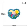 Parche Bordado para Computadora en Forma de Corazón con la Letra Love, Parche Decorativo en Forma de Corazón, Parche para Ropa DIY sin Coser