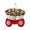 Guirlanda de Natal Popular com Luvas e Frutas para Decoração de Porta, Guirlanda de Natal de Inverno Transfronteiriça da Amazon
