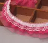 45mm Tule Multicor para Acessórios de Roupa Renda Dobrada Plissada Saia de Boneca Confusa Renda com Lantejoulas Roupas de Bebê