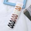 10 metros marrón hueco geométrico base versátil flequillo BB clip para el pelo de niño lateral mechón clip para el pelo accesorios para el cabello japoneses y coreanos