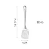 Juego de Utensilios de Cocina de Acero Inoxidable, Cuchara para Servir de Hogar y Restaurante, Colador, Espátula Plana, Cuchara para Sopa, Cuchara para Fondue, Herramienta de Cocina