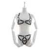 Ropa de bondage de cuero para adultos, juguetes sexuales, ropa para actuaciones en el escenario, bondage de cuero negro, actuación en discoteca.