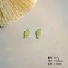 Nuevo Colgante de Hoja de Monstera Verde Fresco de Aleación DIY Pulsera Llavero Decoración Accesorio Materiales