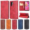 Adecuado para Huawei P40Pro Patrón de Becerro Fuerte Magnético Cuero Estuche Mate30Lite Función Billetera para Tarjetas Cubierta Protectora