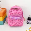 Mochila Rosa Fofa para Menina Viagem ao Ar Livre Tendência Moda Mochila Infantil Grande Capacidade Jardim de Infância Mochila Escolar