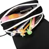 Voleibol Junior Portátil Impermeable Lona Gran Capacidad Doble Capa Estuche para Lápices Estuche de Papelería Papelería para Estudiantes Bolsa para Lápices Cartera