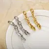 Pendientes Largos de Acero de Titanio Frío Creativos de Moda Europea y Americana Estilo Ins Pendientes de Cadena Atmosféricos Pendientes de Moda Nuevos