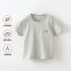 Bodies de Bebê Algodão Puro Classe A Manga Curta Verão Finos Respiráveis Camisetas para Meninos e Meninas Bebês e Crianças Pequenas Camisetas de Manga Meia para Usar por Baixo