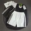 Pantalones Cortos Deportivos de Tres Rayas Estilo Academia Estilo Hong Kong para Estudiantes Menores Pantalones de Playa de Verano Ajustados Pantalones de Tres Puntos Estilo Coreano