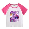 Roupas Infantis Verão Novo Conjunto Outono e Inverno Kpop Caçador de Demônios Grupo de Meninas Bebê Camiseta de Manga Curta Shorts Conjunto Casual de Duas Peças