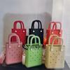 Bolsa de Mão Feminina Perfurada Mais Vendida em EVA, Moldagem Integrada de Espuma Moldada por Injeção, Bolsa para Guardar Brinquedos Infantis, Bagagem