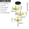 Lustre Pendente Disco Voador Tecido Lanterna Decorativa Lanterna Sala de Estar Sala de Jantar Estilo Chinês Móveis de Restaurante Pintados à Mão Chinês E27