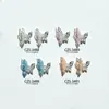 Qiansi Mengdie Aleación Circonita Arte de Uñas Diamante Tridimensional Doble Capa Explosión Alas Finas Alas de Mariposa Joyería para Uñas Venta al por Mayor