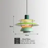 Creativo y único mostrador de bar nórdico naranja KFC Pizza Hut restaurante de carnes McDonald's recepción roja lámpara de araña de techo