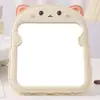 Orelhas de Urso de Desenho Animado Espelho de Maquiagem Simples Estudante Dobrável Borda Dobrável Espelho de Maquiagem de Mesa Portátil de Mesa Espelho de Princesa com Impressão Colorida