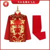 Traje de dos piezas para hombres y mujeres, Traje Tang, Estilo Dragón y Fénix, Mono y pantalón de cobertura, Para personas mayores, Para alejar la mala suerte, Artículos funerarios, Venta directa del fabricante