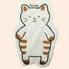 Toalha de mão de gato personalizada para cozinha, toalha de mão para pendurar, pano de mão absorvente espesso, toalha para adultos e crianças