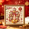 Nuevo Pack de Materiales DIY Pintura de Diamantes Cinco Caminos hacia la Riqueza Pintura de Perlas Hecha a Mano Pintura Decorativa para Pasillo