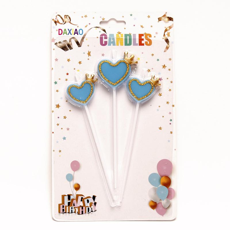 金边爱心皇冠蓝色3