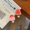 Grampo de Cabelo de Sorvete de Frutas Criativo Fofo Grampo para Franja de Menina de Sorvete Engraçado Divertido Grampo de Cabelo Estilo Iins Doce