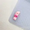 Porquinho rosa de desenho animado utensílios de cozinha acessórios de resina cola creme capa de celular diy presilha de cabelo furo de copo d'água fivela de sapato joias