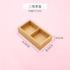 Caja de madera para frutos secos con asa de bambú y madera para compromiso, plato de frutos secos dividido, caja de madera creativa para guardar dulces y refrigerios en bodas y partos tempranos.