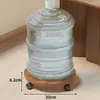 Prateleira de Armazenamento para Galão de Água Suporte com Roda Universal Móvel Bandeja Espessada Reforçada Bandeja de Empurrar Suporte para Galão de Água Pura Água Mineral