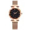 2019 Nuevo estilo reloj magnético para mujer estilo coreano simple moda Cielo Estrellado reloj de cuarzo tremolo reloj de mujer
