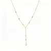 Collar con Colgante de Perla de Cristal Estilo Coreano Arvaleff, Versátil para Verano, Fresco y Sencillo para el Uso Diario