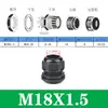 Conector impermeável de nylon poroso para cabo M20/PG16 conector de plástico Cabeça Grande selada para cabo trava fixa porca de fixação