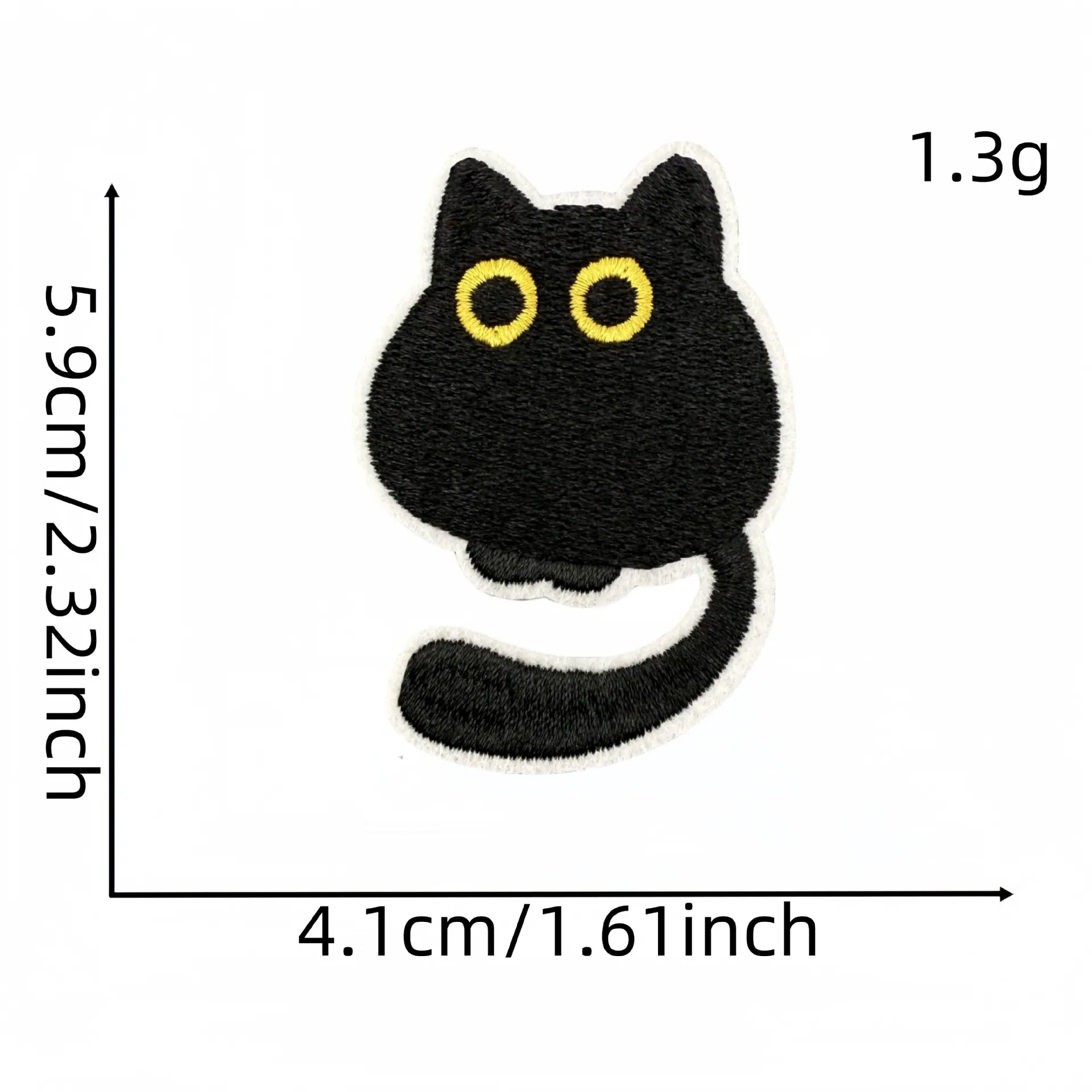 黑猫布贴8#