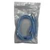 Cabo de Dados Azul Velocidade Super Rápida 120W Três em Um, Cabo de Carregamento Trançado Um para Três, Adequado para Apple, Huawei e Android
