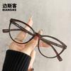TR52005 Retro Cat's Eye Advanced Myopia Óculos Femininos Nova Armação Preta com Poder Astigmatismo Rosto Simples Pequeno