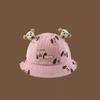 Gorro de bebé de primavera, otoño e invierno, estilo coreano, bonito y súper bonito, de pana, para lavabo, para otoño, para niños y niñas, sombrero de pescador, sombrilla.