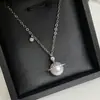Colar Versa Interstellar Romântico Pequeno Universo Pérola Planetária Microincrustação Design de Nicho Corrente de Clavícula Leve de Luxo High-end