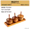 Juego de Tarros para Condimentos de Madera de Azufaifo con Tapa, Juego de Dos Piezas de Tarros para Condimentos de Madera con Bandeja, Juego de Tres Piezas, Tarro para Sal, Caja para Condimentos, Tarro para Té