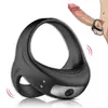 Anillo de bloqueo triangular para hombre, carga USB, masaje vibratorio, anillo de bloqueo, juguetes sexuales para masturbación masculina, comercio exterior
