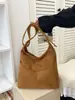 Bolsa Feminina Suede Pelúcia Estampa de Leopardo Retro Estilo Preguiçoso Nova Outono/Inverno 2026 Bolsa Tote Grande Capacidade Bolsa de Ombro para o Dia a Dia